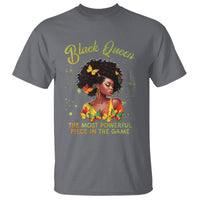 Black Queen The Most Powerful Piece In The Game Melanin Girl Butterfly T Shirt - Wonder Print Shop