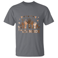 Black History Month T Shirt We Can Be Different On The Outside But We Have The Same Heart - Wonder Print Shop