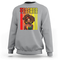 Black History Month Sweatshirt Teacher Women African Americans School Educate - Wonder Print Shop