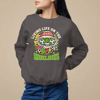 Soccer Mom Sweatshirt Living Life On The Sidelines - Wonder Print Shop