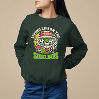 Soccer Mom Sweatshirt Living Life On The Sidelines - Wonder Print Shop