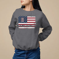 Mother's Day Sweatshirt U.S Army Mom American Flag Veteran - Wonder Print Shop