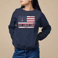 Mother's Day Sweatshirt U.S Army Mom American Flag Veteran - Wonder Print Shop