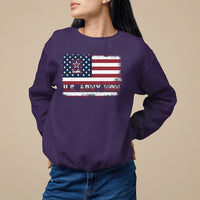 Mother's Day Sweatshirt U.S Army Mom American Flag Veteran - Wonder Print Shop