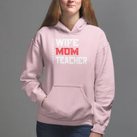 Mother's Day Hoodie Wife Mom Teacher Superhero - Wonder Print Shop