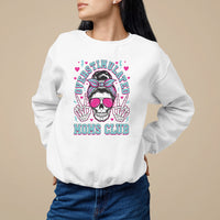 Mother's Day Sweatshirt Overstimulated Moms Club Funny Skeleton - Wonder Print Shop