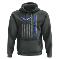 So Fly USA Swimming Team Sports Athlete Aquatic Hoodie - Wonder Print Shop