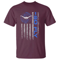 So Fly USA Swimming Team Sports Athlete Aquatic T Shirt - Wonder Print Shop