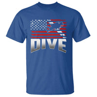 Scuba Diving T Shirt Diver Ocean American Flag - Wonder Print Shop