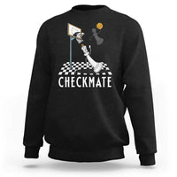 Funny Checkmate Chess Basketball Player Sweatshirt - Wonder Print Shop