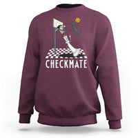 Funny Checkmate Chess Basketball Player Sweatshirt - Wonder Print Shop