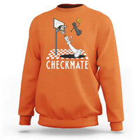 Funny Checkmate Chess Basketball Player Sweatshirt - Wonder Print Shop
