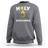 Funny Volleyball Sweatshirt Holy Blockamole Cute Avocado - Wonder Print Shop