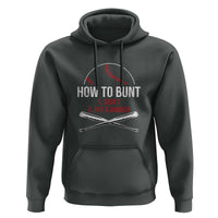 Funny Baseball Hoodie How To Bunt Don't Hit A Dinger - Wonder Print Shop