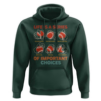 Funny Baseball Hoodie Life Is A Series Of Important Choices Types of Baseball Pitches - Wonder Print Shop