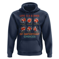 Funny Baseball Hoodie Life Is A Series Of Important Choices Types of Baseball Pitches - Wonder Print Shop