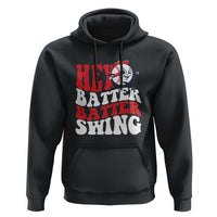 Funny Baseball Hoodie Hey Batter Swing Groovy - Wonder Print Shop