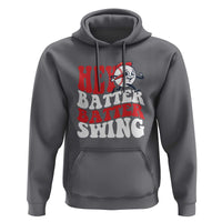 Funny Baseball Hoodie Hey Batter Swing Groovy - Wonder Print Shop