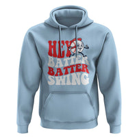Funny Baseball Hoodie Hey Batter Swing Groovy - Wonder Print Shop