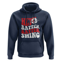 Funny Baseball Hoodie Hey Batter Swing Groovy - Wonder Print Shop