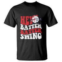Funny Baseball T Shirt Hey Batter Swing Groovy - Wonder Print Shop
