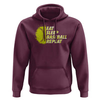 Eat Sleep Baseball Repeat Hoodie - Wonder Print Shop