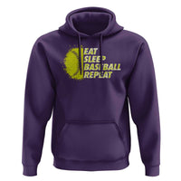 Eat Sleep Baseball Repeat Hoodie - Wonder Print Shop