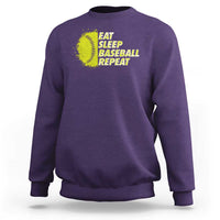 Eat Sleep Baseball Repeat Sweatshirt - Wonder Print Shop