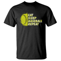 Eat Sleep Baseball Repeat T Shirt - Wonder Print Shop