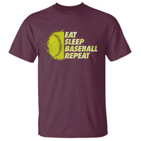Eat Sleep Baseball Repeat T Shirt - Wonder Print Shop
