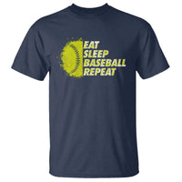 Eat Sleep Baseball Repeat T Shirt - Wonder Print Shop
