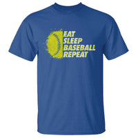 Eat Sleep Baseball Repeat T Shirt - Wonder Print Shop