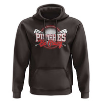 Funny Baseball Hoodie Pitches Be Crazy - Wonder Print Shop