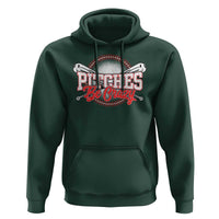 Funny Baseball Hoodie Pitches Be Crazy - Wonder Print Shop