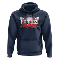 Funny Baseball Hoodie Pitches Be Crazy - Wonder Print Shop