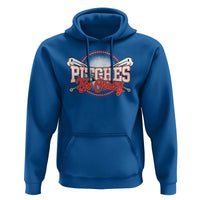 Funny Baseball Hoodie Pitches Be Crazy - Wonder Print Shop