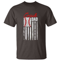 Baseball Coach Dad T Shirt Like A Normal Dad Only Cooler America Flag - Wonder Print Shop