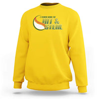 Baseball Coach Sweatshirt I Teach Kids To Hit And Steal - Wonder Print Shop