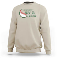 Baseball Coach Sweatshirt I Teach Kids To Hit And Steal - Wonder Print Shop