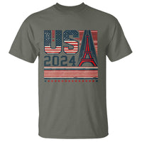 USA Eiffel Tower 2024 T Shirt Patriotic Sports Supporter Souvenir - Wonder Print Shop