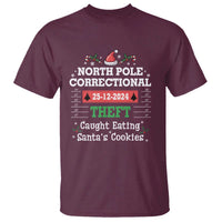 Funny Christmas Family Matching T Shirt North Pole Correctional Theft - Wonder Print Shop