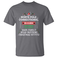 Funny Christmas Family Matching T Shirt North Pole Correctional Disturbing The Peace - Wonder Print Shop