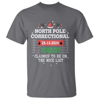 Funny Christmas Family Matching T Shirt North Pole Correctional Perjury - Wonder Print Shop