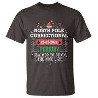 Funny Christmas Family Matching T Shirt North Pole Correctional Perjury - Wonder Print Shop