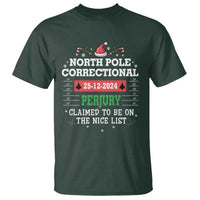 Funny Christmas Family Matching T Shirt North Pole Correctional Perjury - Wonder Print Shop