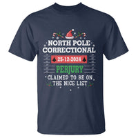 Funny Christmas Family Matching T Shirt North Pole Correctional Perjury - Wonder Print Shop