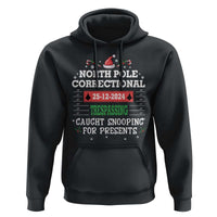 Funny Christmas Family Matching Hoodie North Pole Correctional Trespassing