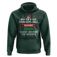 Funny Christmas Family Matching Hoodie North Pole Correctional Trespassing