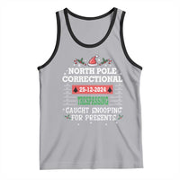 Funny Christmas Family Matching Tank Top North Pole Correctional Trespassing