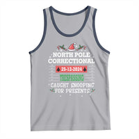 Funny Christmas Family Matching Tank Top North Pole Correctional Trespassing
